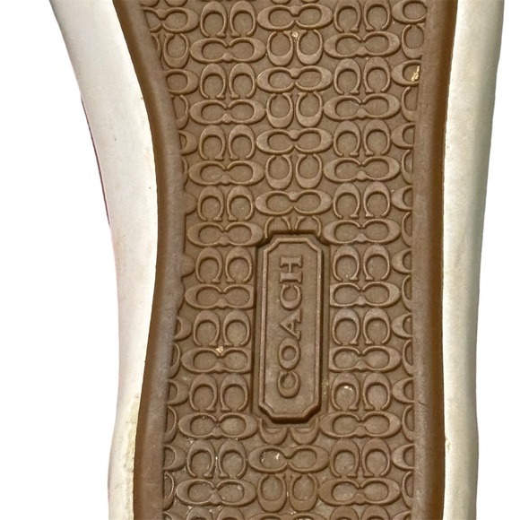 Coach multicolored graphic scribble Poppy Barrett low top sneakers. Women’s 8.5 - Picture 11 of 12